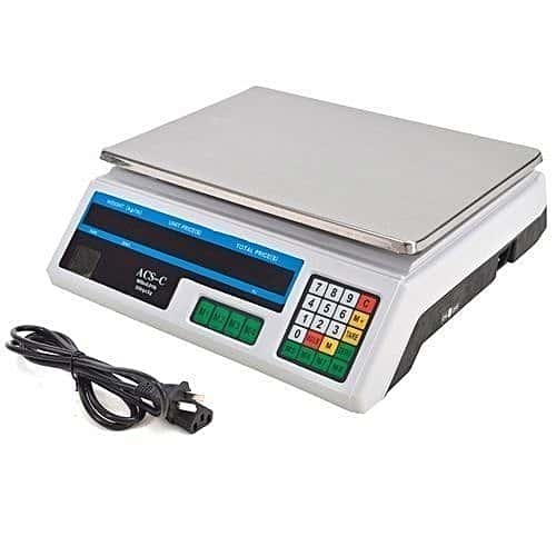 Acs 30 Digital Weighing Scale - Silver